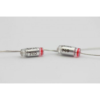 STYROFLEX CAPACITOR SIEMENS 740pF 500V 10% NOS (New Old Stock) 5PC.CA5U68F170415