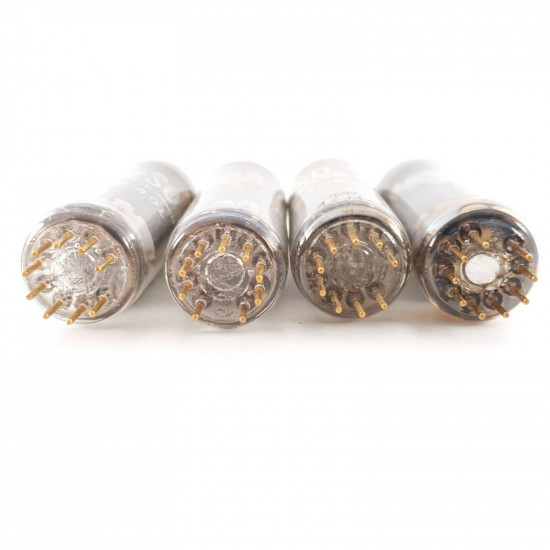 4 X E80L PHILIPS. 1960s. GOLD PIN. SQ SPECIAL QUALITY. MATCHED QUAD. CL  ENA