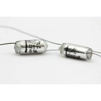 STYROFLEX CAPACITOR MELODIAL 1500pF 5% 125V NOS 5PC. CA60CU900CA102U125F221015