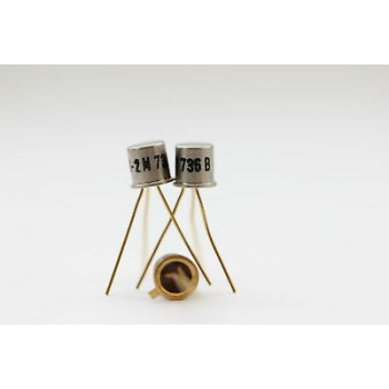 2N736B GOLD TRANSISTOR NOS( New Old Stock ) 1PC. C274U25F290414