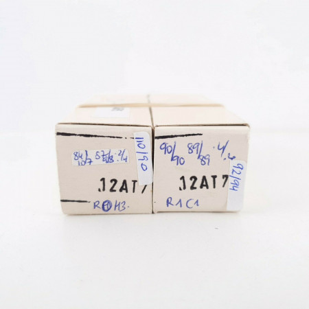 2 X ECC81 MULLARD TUBE. R-CODES. SMOOTH PLATES. 1960s PRODUCTION.  CI  ENA