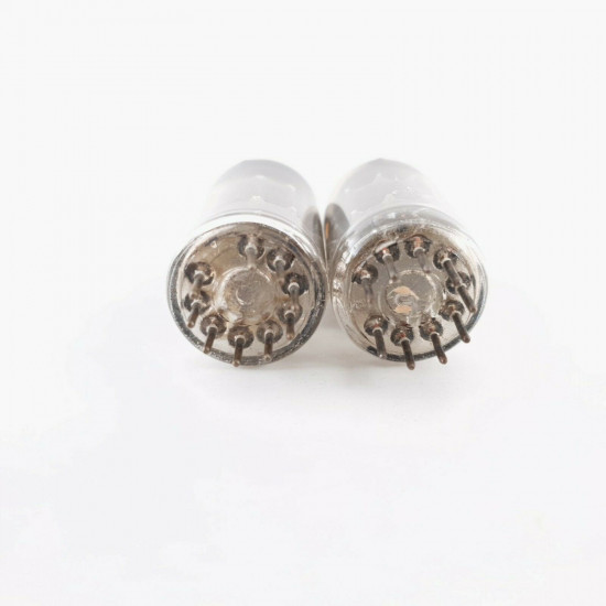 2 X ECC81 MULLARD TUBE. R-CODES. SMOOTH PLATES. 1960s PRODUCTION.  CI  ENA