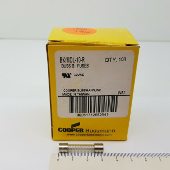 COOPER BUSSMANN SLOW FUSE 10A  250V FUSIBLE LENTO. 2PCS. C604CU80f040122