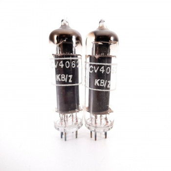 2 X CV4062 / A2134 MARCONI-OSRAM 1959' PROD. TUBE. BLACK PLATES. D-G. AB  ENA 2