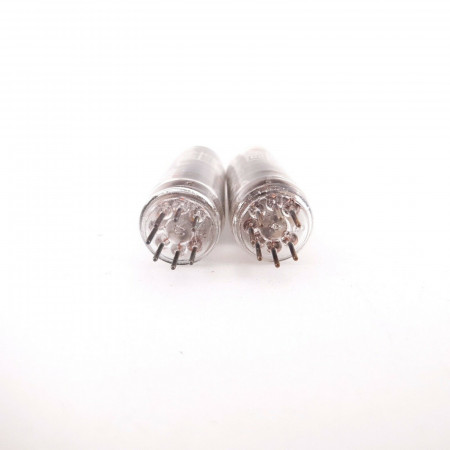 2 X CV4062 / A2134 MARCONI-OSRAM 1959' PROD. TUBE. BLACK PLATES. D-G. AB  ENA