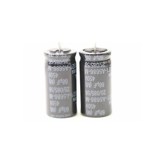 ELECTROLYTIC CAPACITOR EPCOS 68UF 450V NOS (NEW OLD STOCK) 2PC. CA368U800F040518