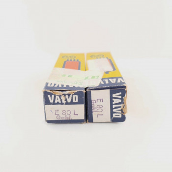 2 X E80L VALVO. 1960s PHILIPS PROD. GOLD PIN. NOS/NIB CX  ENA