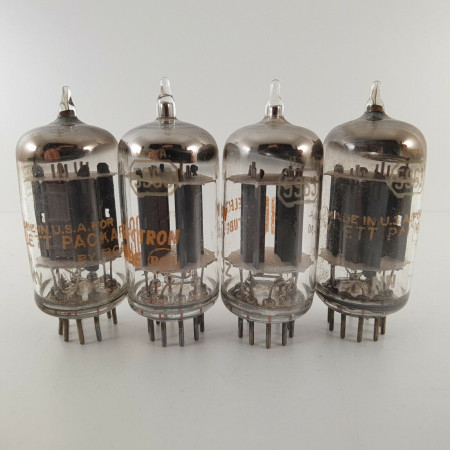 1 X 5963 RCA TUBE. 17MM GREY PLATES. 1960s PRODUCTION. MATCHED QUAD. AB  ENA