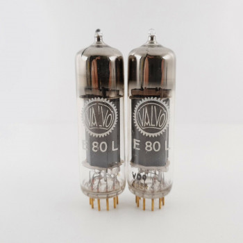 2 X E80L VALVO. 1960s PHILIPS PROD. GOLD PIN. NOS/NIB CX  ENA 2