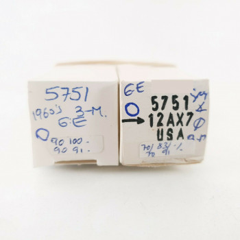 2 X JG 5751 TUBE. GE BRAND. GREY PLATES. 3 MICA. 1960s PRODUCTION. CJ  ENA