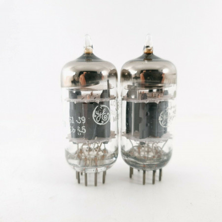 2 X JG 5751 TUBE. GE BRAND. GREY PLATES. 3 MICA. 1960s PRODUCTION. CJ  ENA