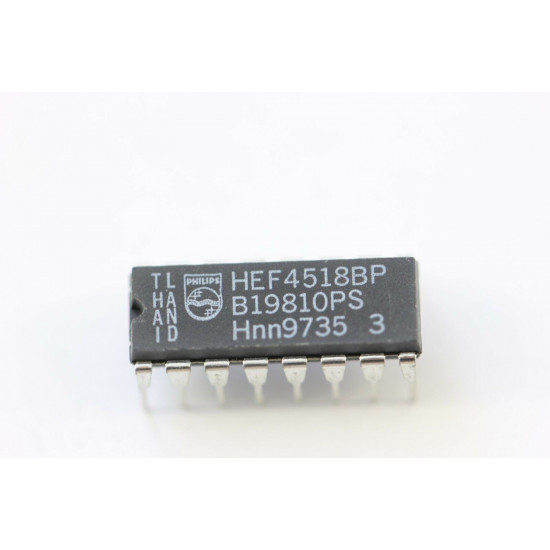 HEF4518BP PHILIPS INTEGRATED CIRCUIT NOS ( New Old Stock )1PC. C48AU10F040219