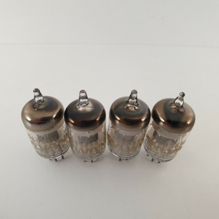 4 X GB 5654 SYLVANIA TUBE. GOLD BRAND. BLACK PLATES. NOS / NIB.  AB  ENA