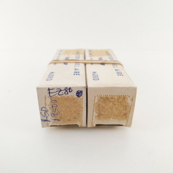 2 X 6V4 / EZ80 RSD TUBE. 1950s PROD. WELDED PLATES. SOLID GETTER. AB  ENA