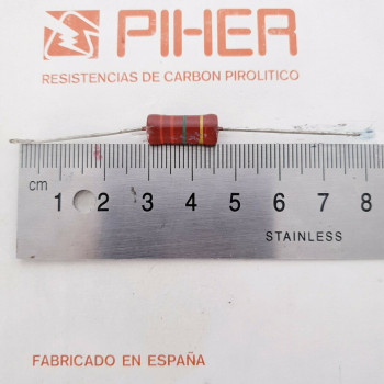 1 X 1W 2,2M 2.2M 2M2 5% 1970s VINTAGE PIHER RESISTOR. NOS. C1830U200F040221