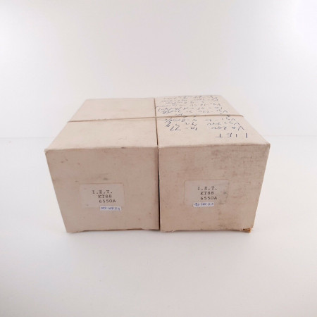 2 X 6550A / KT88 IET TUBE. CHINESE PROD. DUAL GETTER. AB  ENA