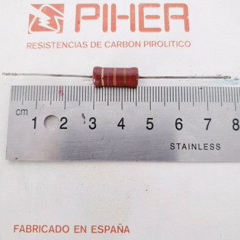 1 X 1W 470R 5% 1970s VINTAGE PIHER RESISTOR. NOS. C1830U75F040221