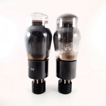2 X 6Y6G RCA TUBE. GREYLOCK BRANDED. BLACK PLATES. SMOKED GLASS NOS/NIB. AB  ENA 2