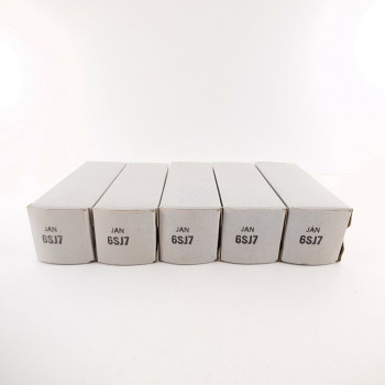 5 X JAN 6SJ7 GE TUBE. 1981' PRODUCTION. NOS/NIB. AB  ENA