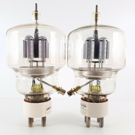 2 X JAN CIM 304TH / VT254 EIMAC TUBE. 1950s PRODUCTION. CW  ENA