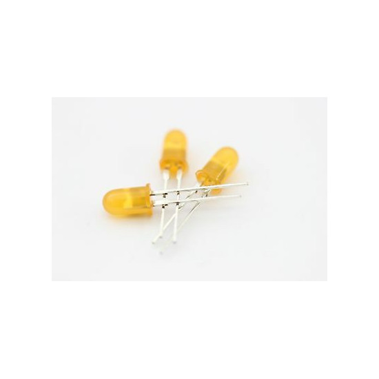 LEDS 5MM YELLOW NOS( New Old Stock ) 10PC. C295U266F120514