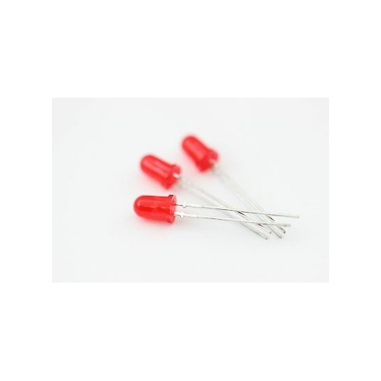 LEDS 5MM RED NOS( New Old Stock ) 10PC. C297/312U14716F120514