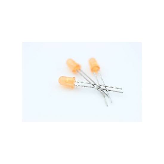 LEDS 5MM AMBER NOS( New Old Stock ) 10PC. C295U875F120514
