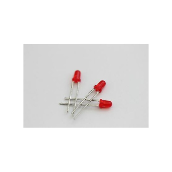 LEDS 3MM RED NOS( New Old Stock ) 10PC. C401U350F090614