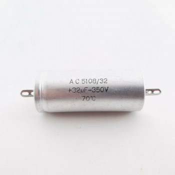 32uF 350V PHILIPS ELECTROLYTIC CAPACITOR. 18X49MM. CQ  ENA 2