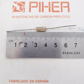1 X 1/2W 18K 10% 1960s VINTAGE PIHER RESISTOR. NOS. C1831U64F040221