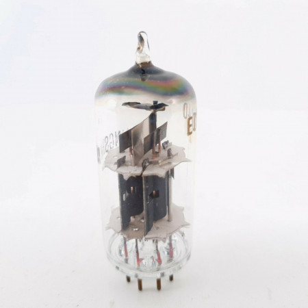 1 X ECC40 TUNGSRAM TUBE. COPPER RODS. SOLID GETTER. 1950s PRODUCTION. CQ  ENA