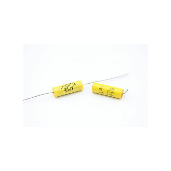 POLYESTER CAPACITOR 0.68uF 250V NOS (New Old Stock) 2PC. CA4U200F160415
