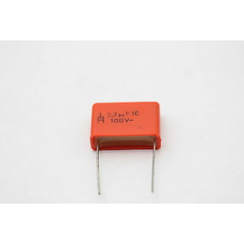 POLYESTER CAPACITOR R 2.7uF 100V NOS (NEW OLD STOCK) 1PC CA78U100F061016