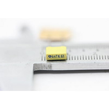 POLYESTER CAPACITOR THOMSON 4.7nF 63V 10% NOS 2PC. CA78U93F051016