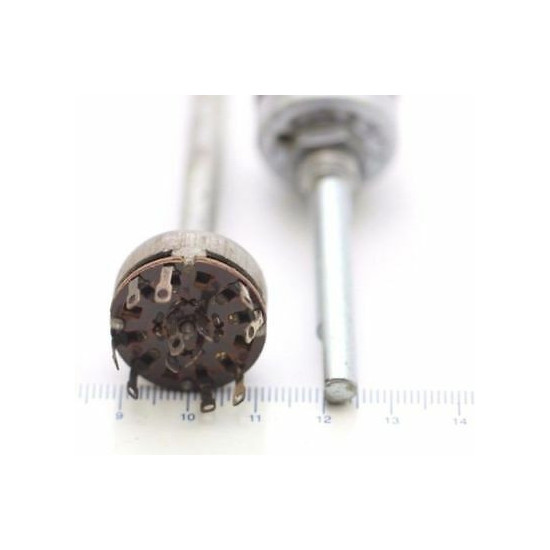 ROTARY CONMUTATOR 1 COOKIES 4 CIRCUITS 2 POSITIONS B NOS 1PC. CA298U8F290517