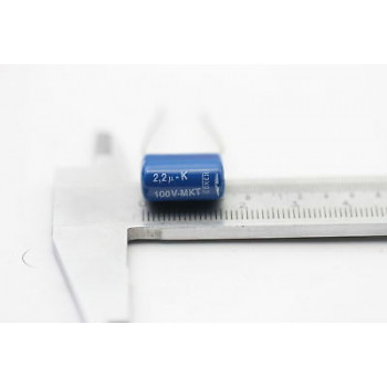 POLYESTER CAPACITOR KONEK 2.2uF 100V NOS (New Old Stock) 2PC. CA78U124F051016