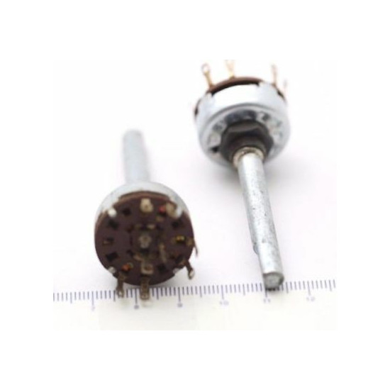 ROTARY CONMUTATOR 1 COOKIES 3 CIRCUITS 2 POSITIONS NOS 1PC. CA298U9F290517