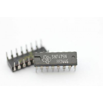 SN7475N TEXAS INST. INTEGRATED CIRCUIT NOS( New Old Stock )1PC C140U75F180214