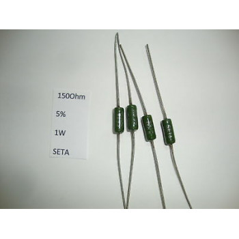 SETA RESISTOR CARBON FILM. 1W 150R 150Ohm 5% *4 PC* NEW+