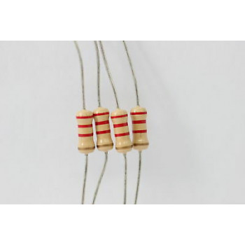 RESISTOR CARBON FILM. 1W 2K2 2,2K 5% *4 PC* NEW+