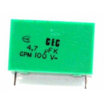 POLYESTER CAPACITOR CEC 4,7KuF 4700uF 100V. 1PC. CA346U1F280717