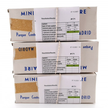 3 X 5Z3 / CV1861 HITACHI TUBE. BLACK PLATES. 1960s PROD. MATCHED TRIO. AL  ENA 2