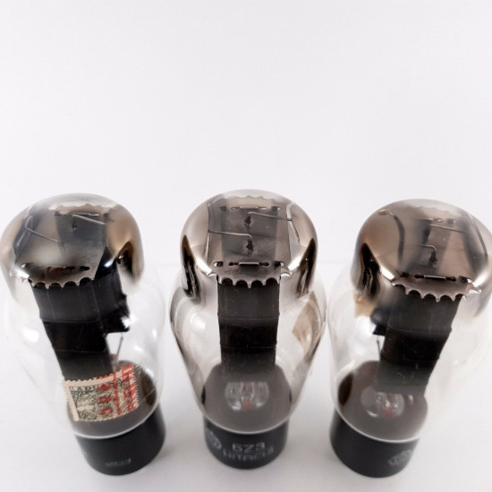 3 X 5Z3 / CV1861 HITACHI TUBE. BLACK PLATES. 1960s PROD. MATCHED TRIO. AL  ENA