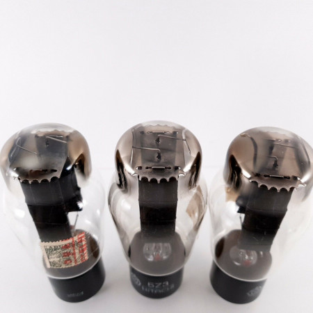 3 X 5Z3 / CV1861 HITACHI TUBE. BLACK PLATES. 1960s PROD. MATCHED TRIO. AL  ENA