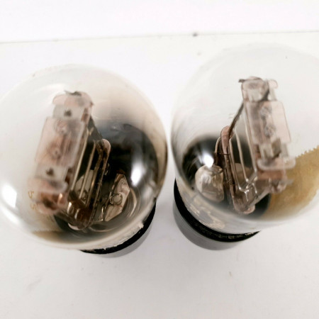 2 X P2 TUBE. MARCONI BRAND. CHROME PLATES. LITTLE GLOBE. CC  ENA