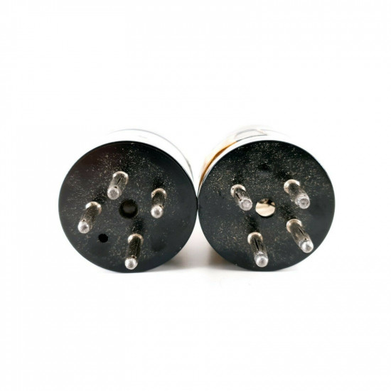 2 X P2 TUBE. MARCONI BRAND. CHROME PLATES. LITTLE GLOBE. CC  ENA