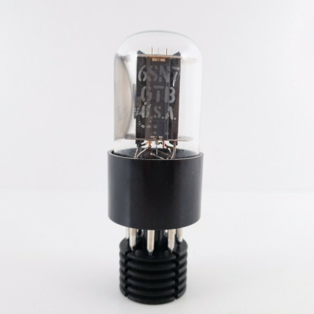 1 X 6SN7GTB GE TUBE. COPPER RODS. 1970s PRODUCTION. CU  ENA