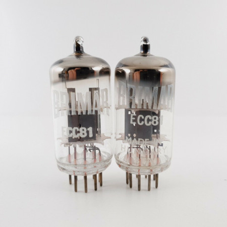 2 X ECC81 BRIMAR TUBE. RSD PRODUCTION. SMOOTH PLATES. CY  ENA