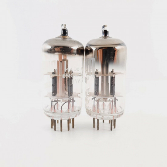 2 X ECC81 BRIMAR TUBE. RSD PRODUCTION. SMOOTH PLATES. CY  ENA