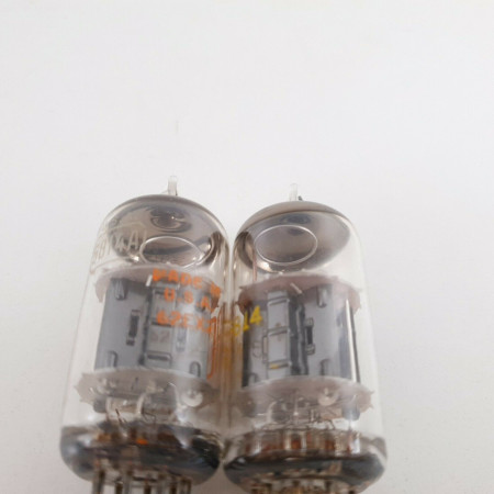 2 X 5814 TUBE. RCA / UNITED BRANDED. BLACK PLATES.1960s-70s PROD. CU  ENA